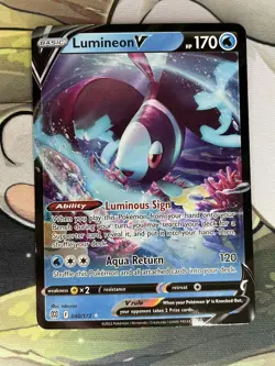 Pokemon TCG: Lumineon V 040/172 Swsh09: Brilliant Stars Holo - Image 1
