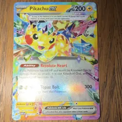 The Pokemon Company Pikachu ex 057/191 Sv08 Surging Sparks Holo EN 200HP - Image 1