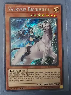 Konami Yu-Gi-Oh! Valkyrie Brunhilde SHVA-EN004 Secret Rare Holo 1st Ed NM! - Image 1