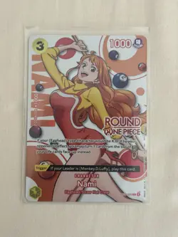 One Piece TCG Round 1 English Promo Nami ST29-008 Ships Next Day NM/M - Image 1
