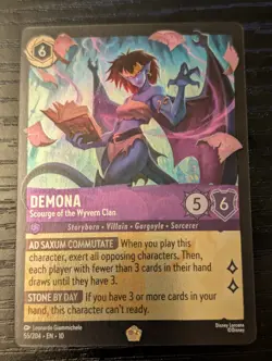 Disney Lorcana - Demona - Scourge of the Wyvern Clan 55/204 WITW Cold Foil - Image 1