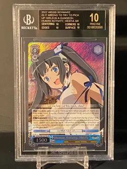 Weiss Schwarz DanMachi Human Activity, Hestia S88-E075S SR BGS 10 Black Label - Image 1