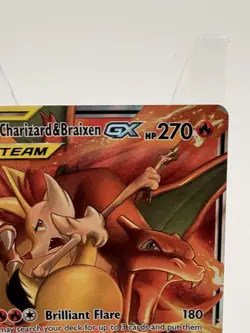 Charizard & Braixen GX 22/236 Cosmic Eclipse Ultra Rare Tag Team Pokemon Card Mp - Image 3