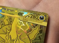 Pokemon TCG Mega Darkrai Ex Gold Card - Image 4