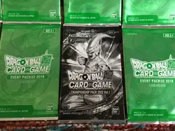 Lot of 10 dragon ball card game foil packs - Image 2