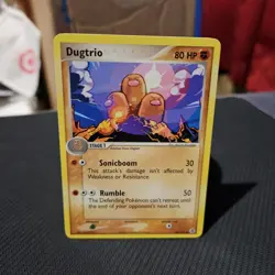 Dugtrio Pokemon TCG FireRed And LeafGreen Rare Card #22/112 - Image 1