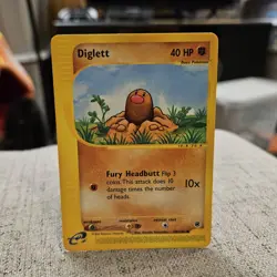 Diglett Pokemon TCG Expedition Base Set Common Card #106/165 - Image 1