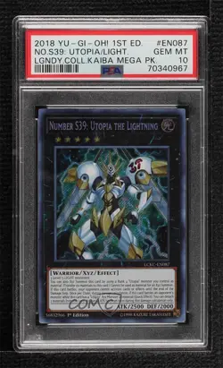 Number S39: Utopia the Lightning SE 1st Ed. YuGiOh Legendary Collection Kaiba - Image 1