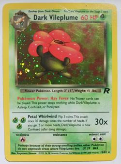 Dark Vileplume Pokemon Card Holo WOTC 13/82 Team Rocket Set Rare Vintage 2000 MP - Image 1