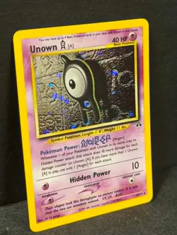 Pokemon UNOWN 14/75 HOLO RARE Neo Discovery Playing Card TCG ** L@@K * - Image 2