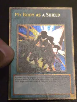 Yu-Gi-Oh! GOLD ULTRA RARE CARD MY BODY AS A SHIELD GLD3-EN041 1ST LP - Image 2