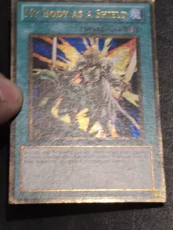 Yu-Gi-Oh! GOLD ULTRA RARE CARD MY BODY AS A SHIELD GLD3-EN041 1ST LP - Image 3