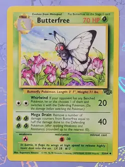 Butterfree 33/64 Jungle Pokemon Card VLP - Image 1
