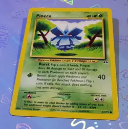 Pineco 61/75 Neo Discovery Pokemon Card NM - Image 3