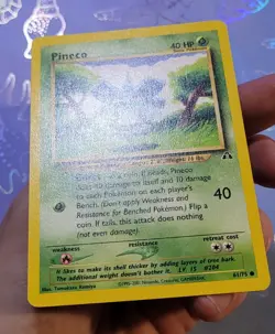 Pineco 61/75 Neo Discovery Pokemon Card NM - Image 4