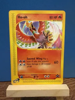 Pokemon TCG Ho-Oh Black Star Promo #52 eReader Vintage WOTC Rare Card - Image 1