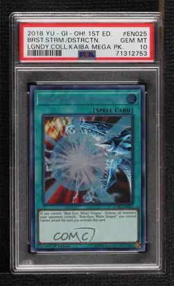 Burst Stream of Destruction SE 1st Ed. YuGiOh Legendary Collection Kaiba PSA 10 - Image 1