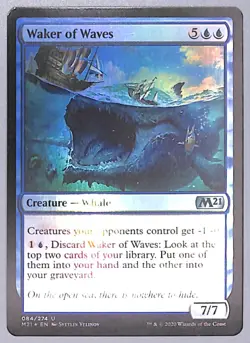 Waker of Waves - Foil - 84 - Core Set 2021 (M21) MTG - Image 1