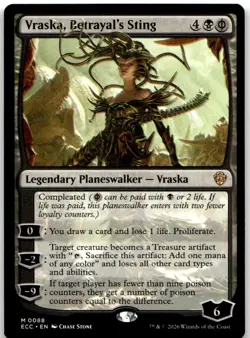 Vraska, Betrayal's Sting 88 Commander: Lorwyn Eclipsed Magic: The Gathering NM - Image 1