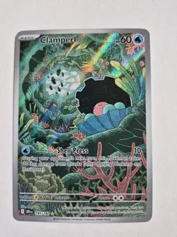 Pokemon Clamperl 195/182 Sv10: Destined Rivals Holo Full Art Rare - Image 2