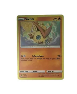 Victini Pokemon Card 49/214 Lost Thunder - Image 1