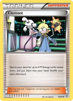 Pokemon Clemont Regular Uncommon Generations 59/83 LP - Image 1