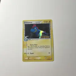 Croconaw 27/101 Reverse Holo Stamp Pokemon TCG Card EX Dragon Frontiers 2006 LP - Image 2