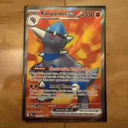 Pokemon Rampardos EX 100/084 Ultra Rare Holo Pitch Black NM Nintendo Game Freak - Image 1
