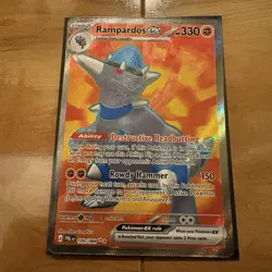 Pokemon Rampardos EX 100/084 Ultra Rare Holo Pitch Black NM Nintendo Game Freak - Image 2