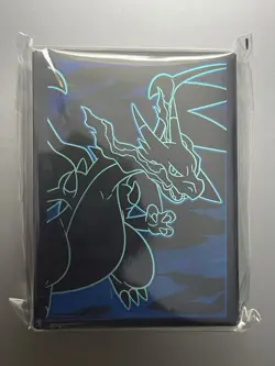 Pokemon - Phantasmal Flames ETB 65 Count Sleeves, Mega Charizard X EX, Near Mint - Image 1