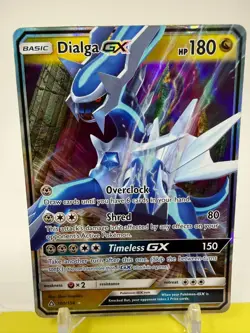 Pokemon TCG Dialga GX 100/156 SM-Ultra Prism Ultra Rare Full Art Holo LP P7 - Image 2
