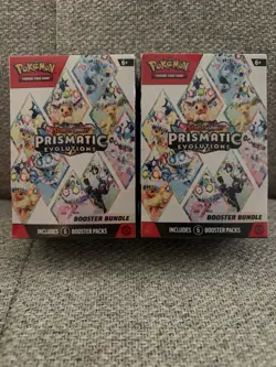 Pokemon TCG Prismatic Evolutions Booster Bundle Box Lot 2 Boxes English - Image 4