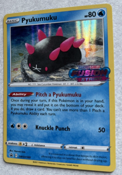 Pyukumuku SWSH169 - Sword & Shield Pokemon TGC Promo PreRelease Holo Rare NM - Image 3
