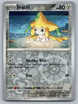 Jirachi 98/142 Uncommon Stellar Crown Pokemon Reverse Holo Near Mint - Image 1