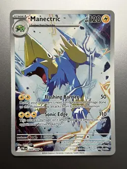 Pokemon - Manectric 089/084 Illustration Rare, ME: Pitch Black, Holo, Near Mint - Image 1