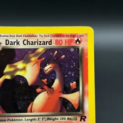 Dark Charizard 4/82 Holo w/ small SWIRL Team Rocket Pokemon TCG - Image 4