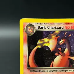 Dark Charizard 4/82 Holo w/ small SWIRL Team Rocket Pokemon TCG - Image 5