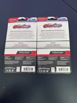 Pokemon TCG Scarlet & Violet Booster Blister Pack Lot (2) Spidops/Espathra - Image 2