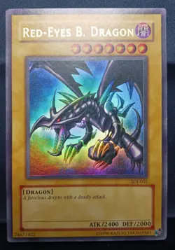 Red Eyes B. Dragon Sdj 001 YuGiOh! Holo Ultra Rare - Image 1