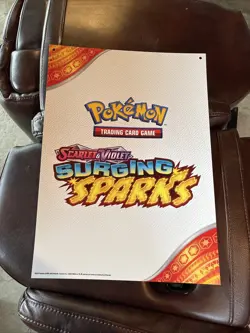 POKEMON SURGING SPARKS PIKACHU EX LENTICULAR 3D 17X24 JUMBO AD POSTER - Image 3