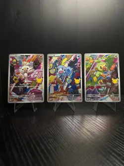 Pokemon TCG: First Partner Illustration Collection Series 2 Galar Gen 8 set of 3 - Image 1