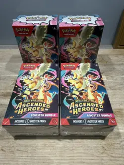 4 x Pokemon TCG Ascended Heroes Booster Bundle - New & Sealed - Image 1