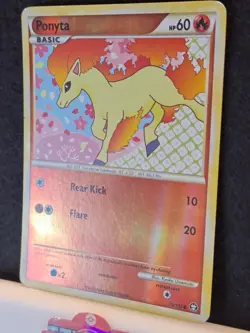 Pokemon TCG Ponyta Triumphant 72/102 Reverse Holo Common LP - Image 2