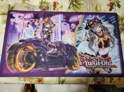 Yugioh playmats set of two: I:P Masqurena and Dark Magician Girl - Image 1