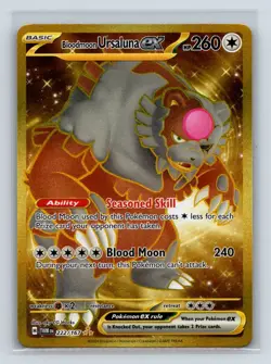 Bloodmoon Ursaluna ex 222/167 Hyper Rare Twilight Masquerade Pokemon Holo NM - Image 1