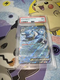 Pokemon TCG Blastoise Ex 009/165 PSA 9 Scarlet Violet 151 Mint English - Image 1
