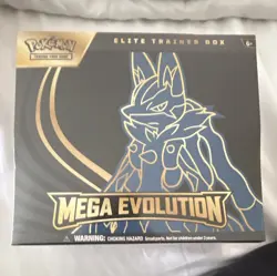 Pokemon TCG Mega Evolution Elite Trainer Box Lucario English 45+ 2024 - Image 1