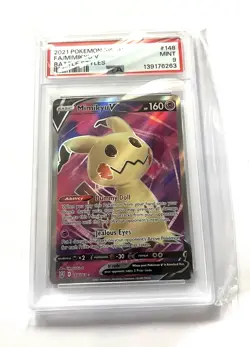Mimikyu V (Full Art) 148/163 Swsh05: Battle Styles Holo PSA 9 - Image 1