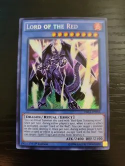Yugioh Lord of the Red DRL2-EN016 Secret Rare 1st Ed - Image 1