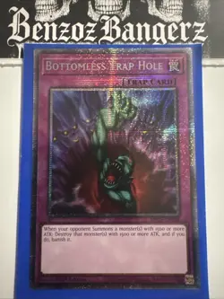 YuGiOh! - Bottomless Trap Hole MP25-EN018 Starlight Rare 1st Edition Near Mint - Image 1